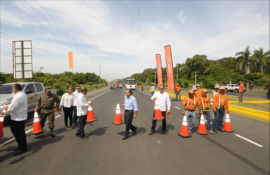 FOVIAL habilita los primeros 11 kms del corredor Logístico Puerto Acajutla– Sonsonate