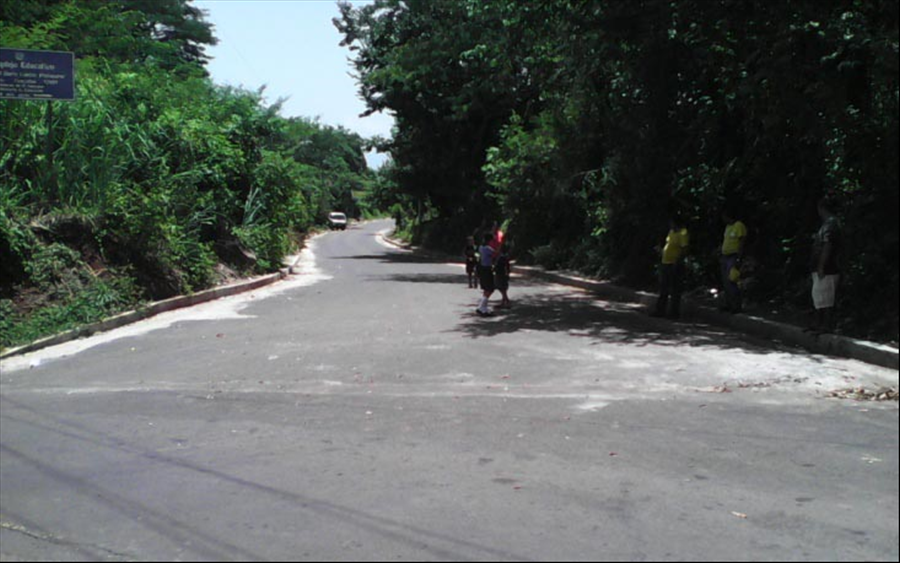 MOP finaliza pavimentación tramo de calle antigua a San Pablo Tacachico, Aguilares, San Salvador