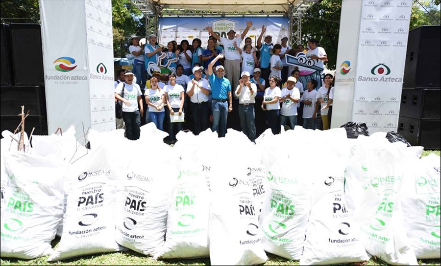 MOP se unió a campaña “Limpiemos nuestro país El Salvador” organizada por Fundación Azteca