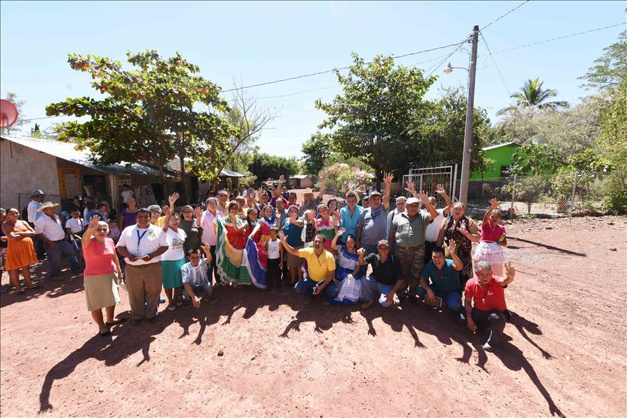 MOP entrega obras de reparación de calles a Comunidad Nuevo Gualcho, Nueva Granada, Usulután