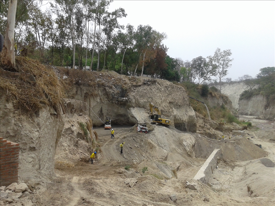 Avanzan obras de protección en Bosques de Prusia, Soyapango