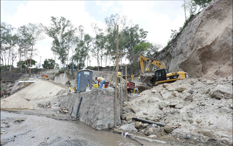 Avanzan obras de protección en Bosques de Prusia, Soyapango