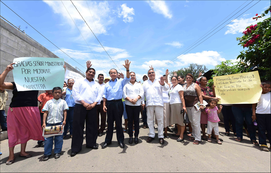 MOP  entrega  carretera de montaña Comasagua-Bello Horizonte,   La Libertad           