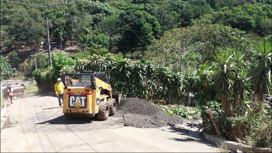 MOP inicia 2 proyectos de pavimentación en Nuevo Cuscatlán, La Libertad