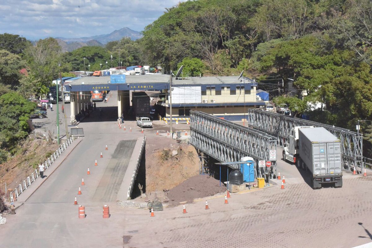 MOP habilita paso por puente provisional instalado en frontera binacional Aguiatú, mientras se construye nuevo puente